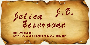 Jelica Beserovac vizit kartica